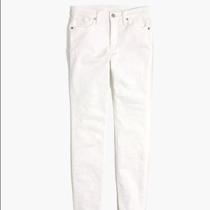 Madewell High Rise Skinny Jeans - White, 27